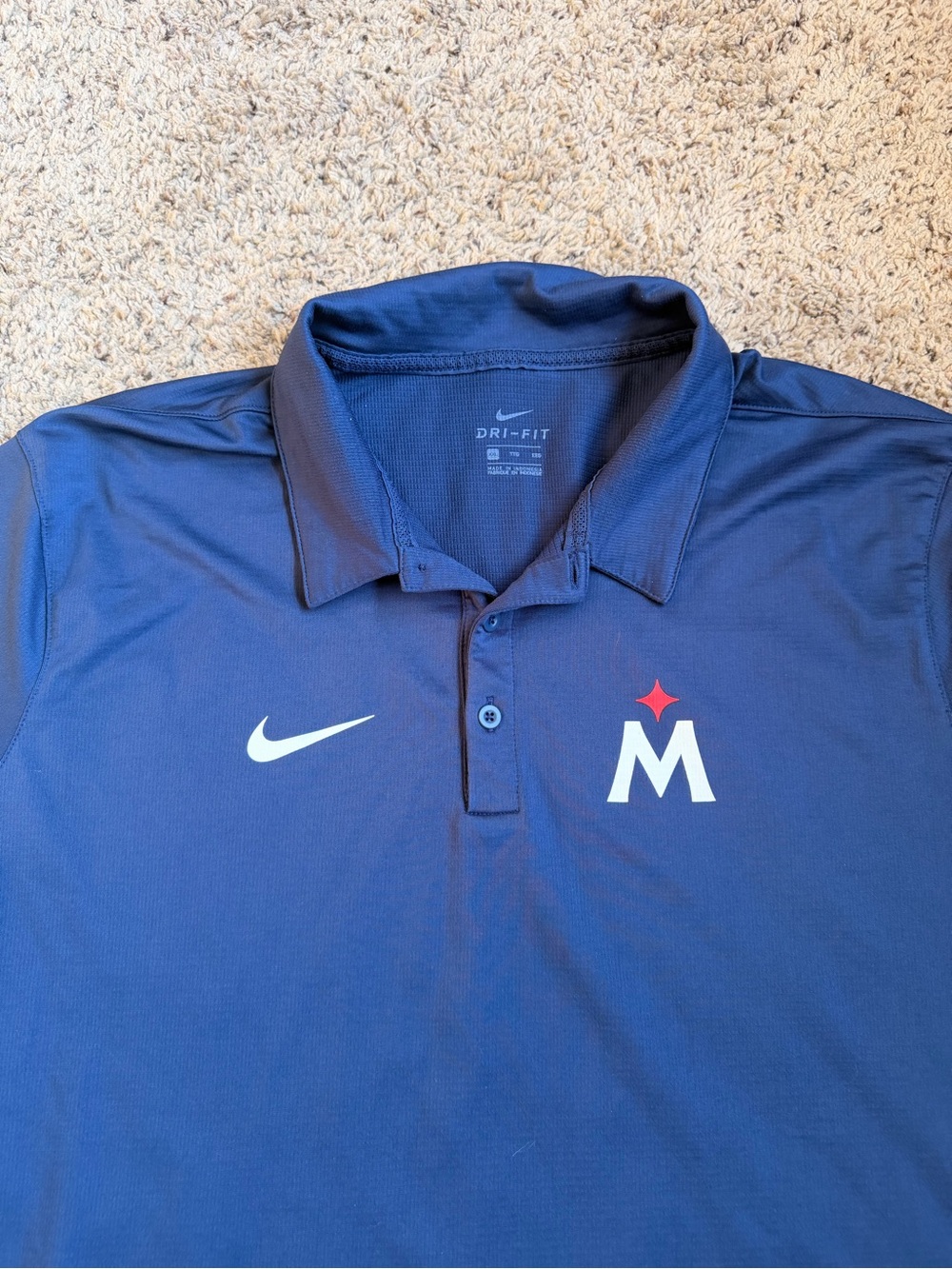 Nike Golf Polo Shirt Minnesota Twins Baseball XXL Blue MLB